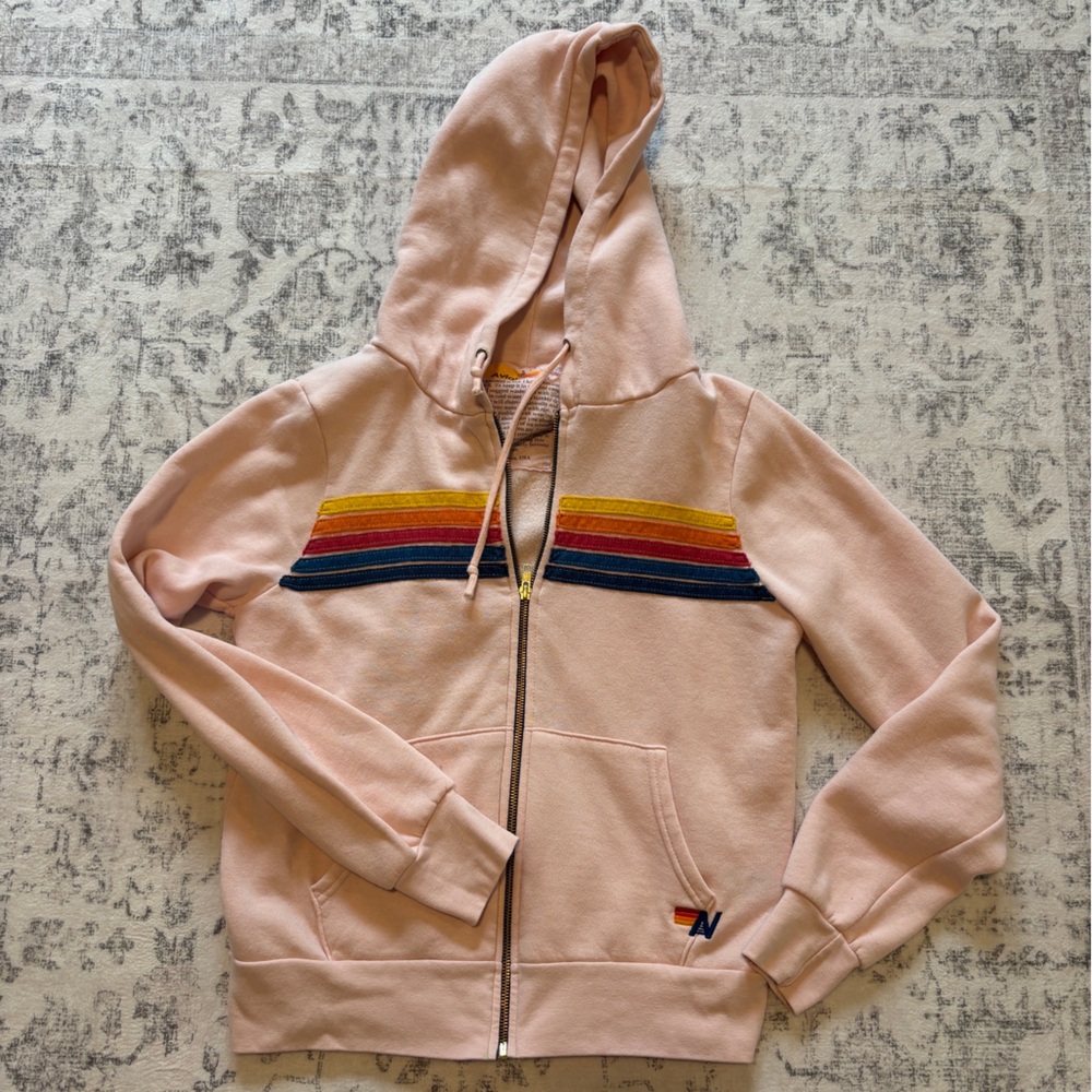 Light pink Aviator Nation zip up